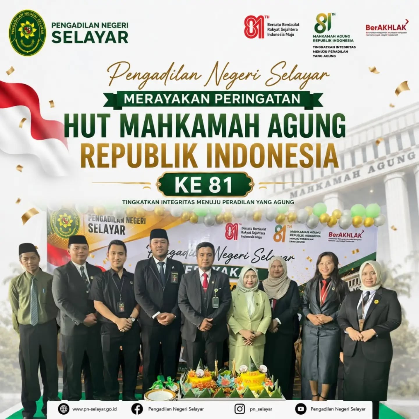 Peringatn HUT Mahkamah Agung Republik Indonesia KE-81