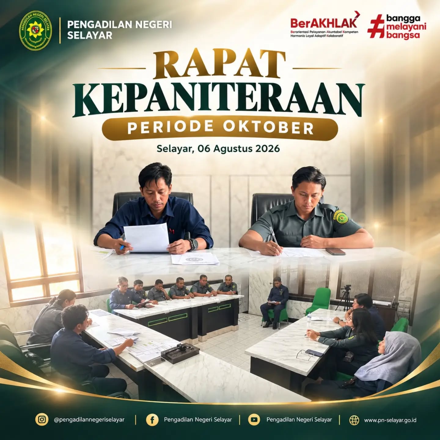 Rapat Pengawasan Kepaniteraan Bulan Oktober 2026